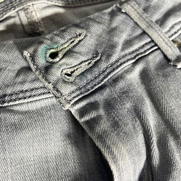 Hudson Women's Straight Leg Raw Hem Denim Jeans Gray Size 25 - Picture 11 of 11